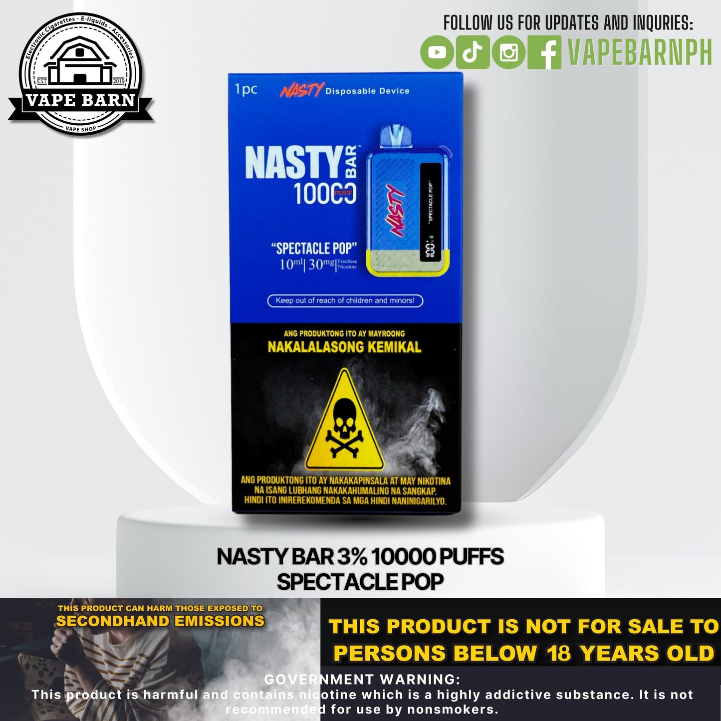 CS: Nasty Bar 3% 10000 Puffs