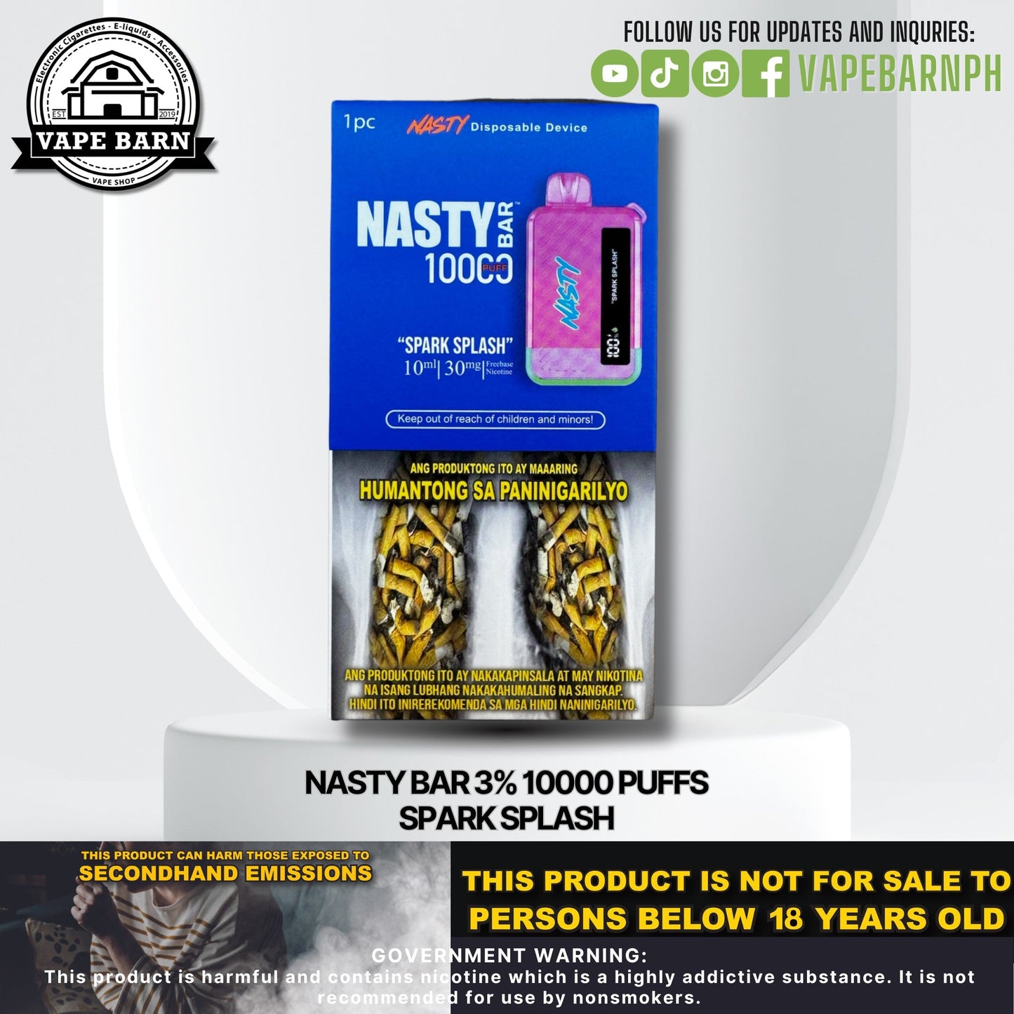 CS: Nasty Bar 3% 10000 Puffs