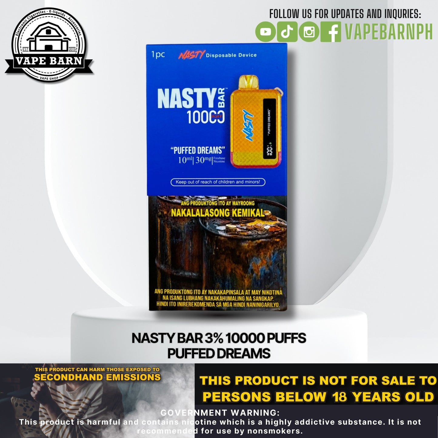 CS: Nasty Bar 3% 10000 Puffs