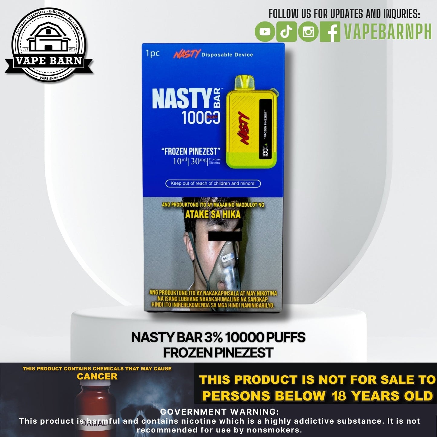 CS: Nasty Bar 3% 10000 Puffs