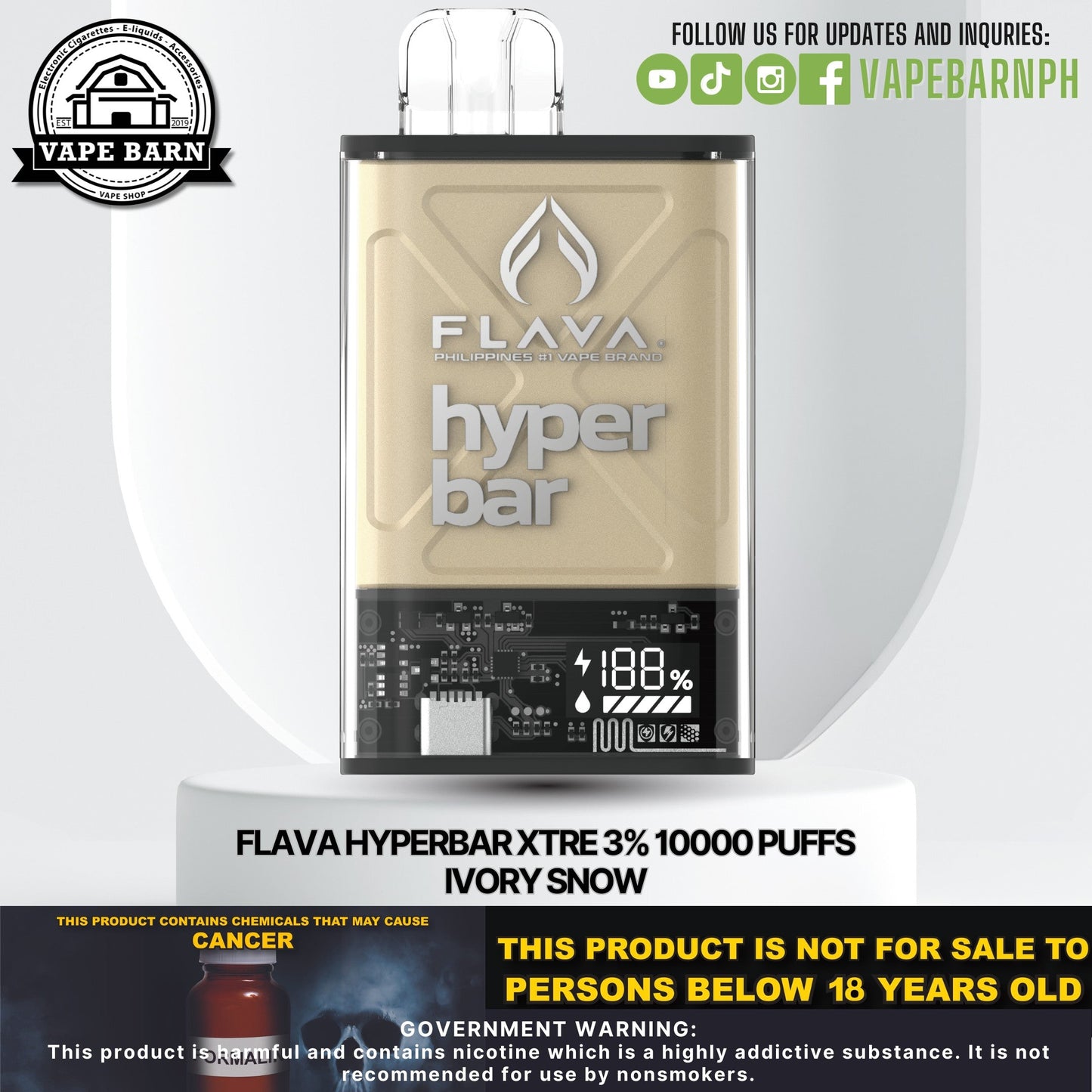 CS: Flava Hyperbar XTRE 3% 10000 Puffs