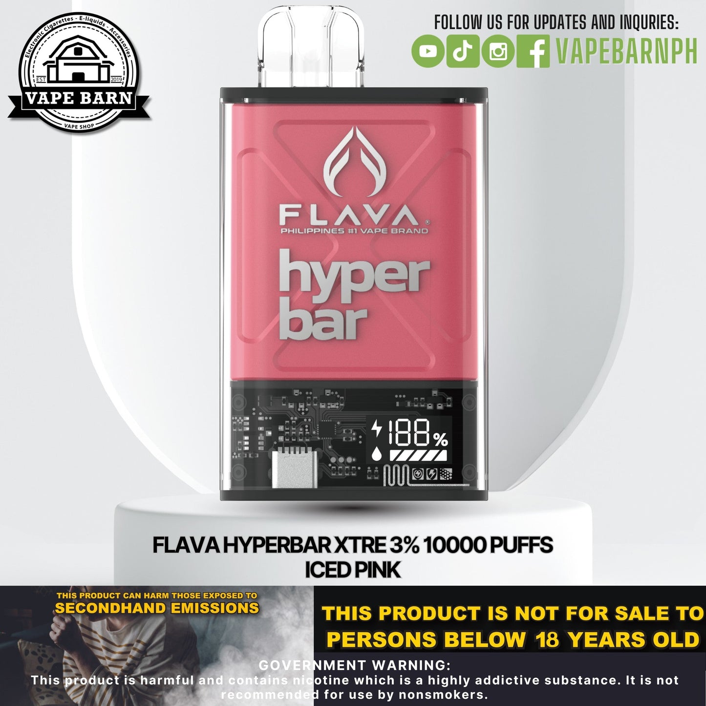 CS: Flava Hyperbar XTRE 3% 10000 Puffs