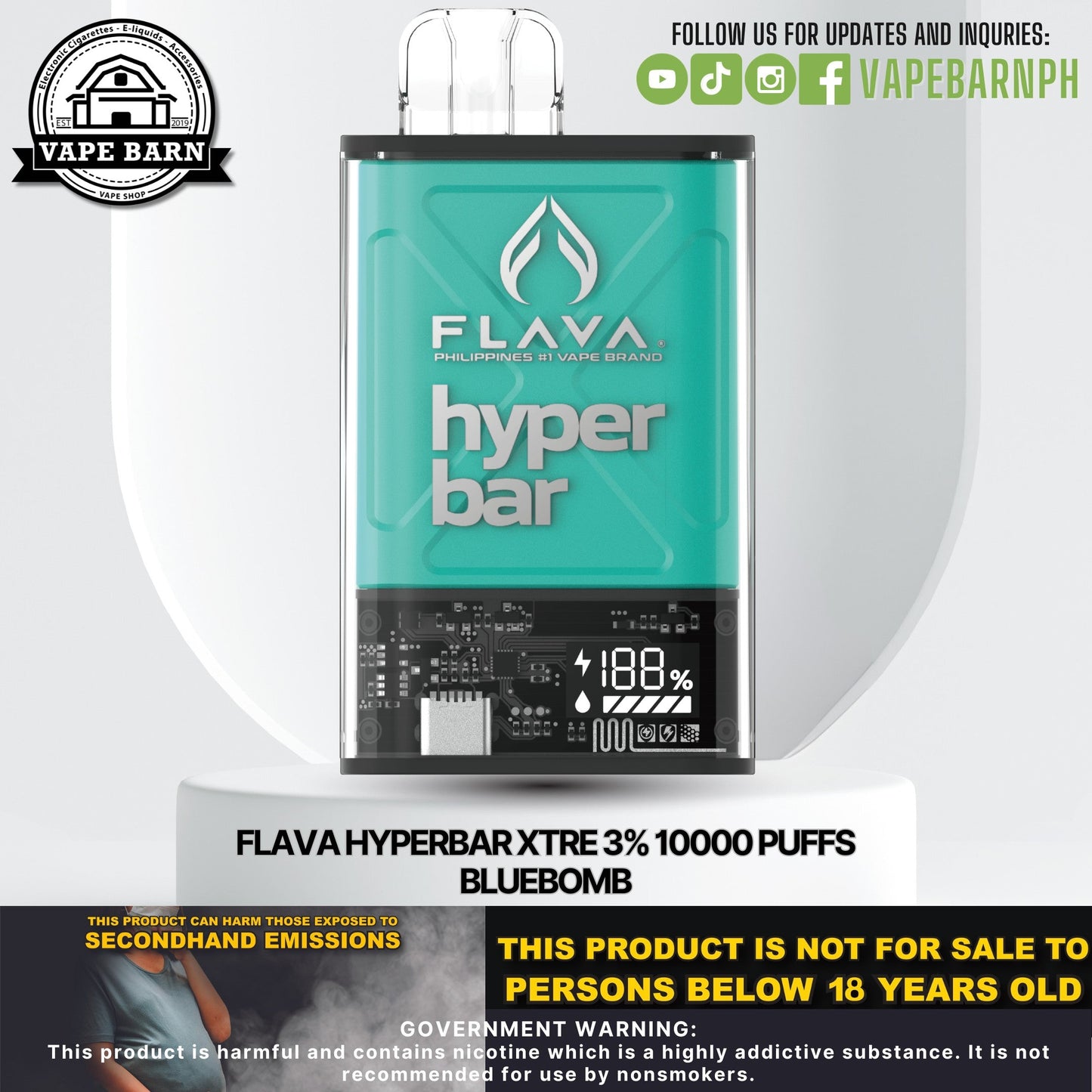 CS: Flava Hyperbar XTRE 3% 10000 Puffs