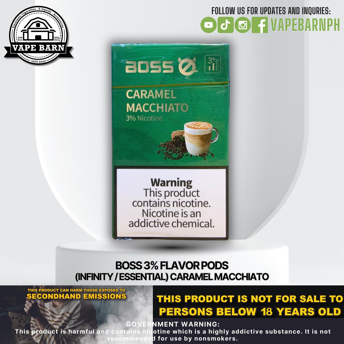 Boss 3% Flavor Pods (Infinity / Essential)