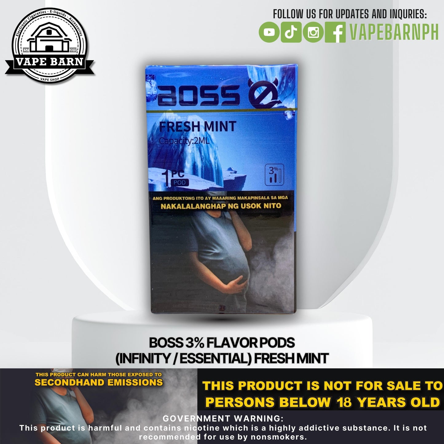 Boss 3% Flavor Pods (Infinity / Essential)