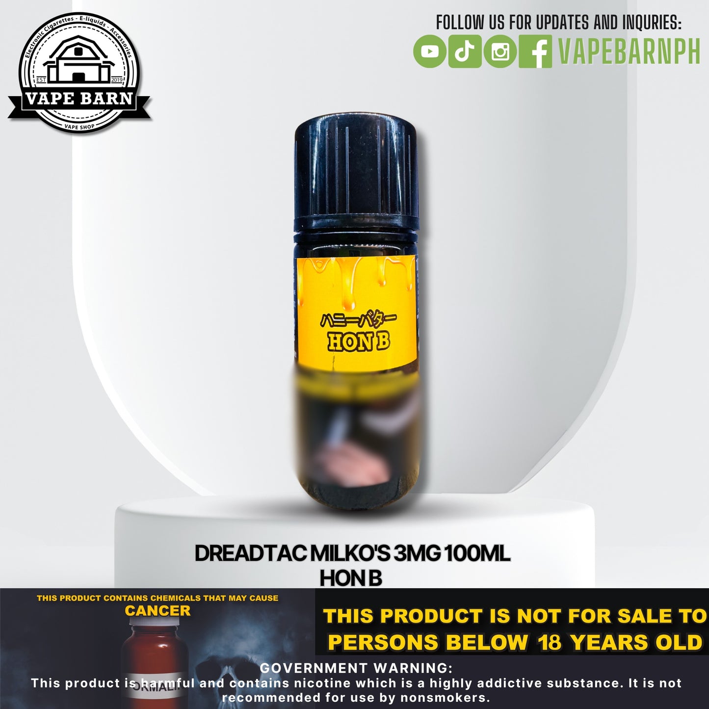 Dreadtac Milko's 3mg 100ml