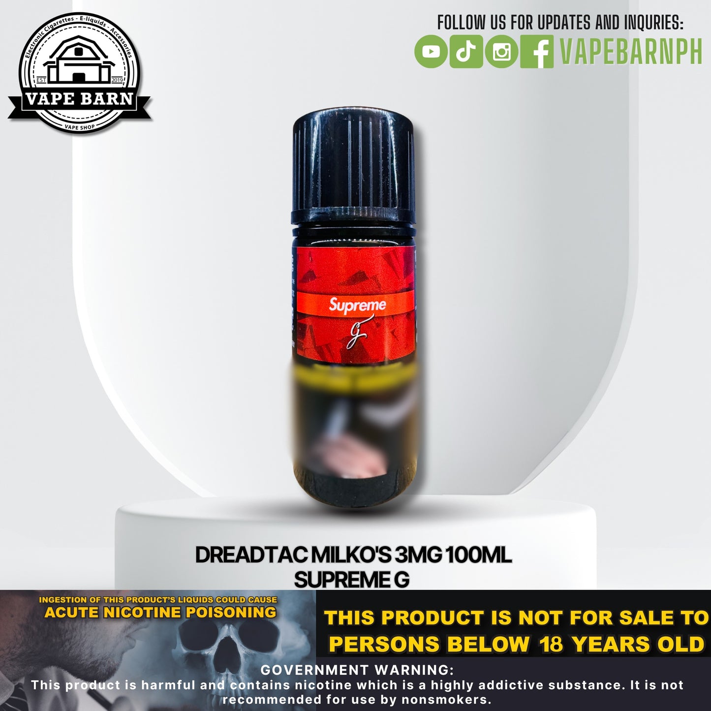 Dreadtac Milko's 3mg 100ml