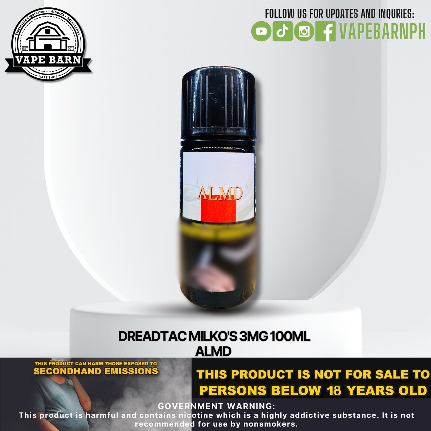 Dreadtac Milko's 3mg 100ml