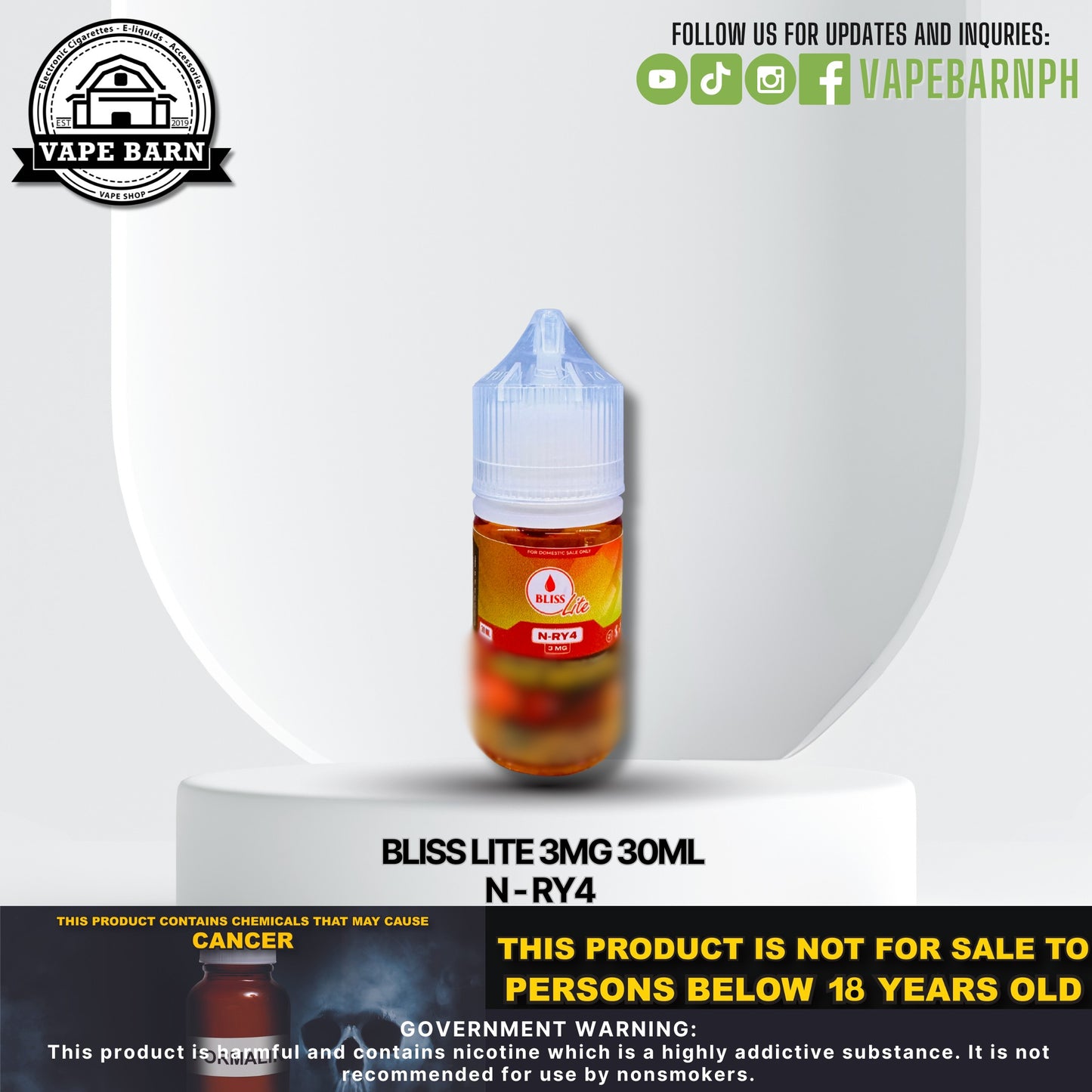 Bliss Lite 3mg 30ml