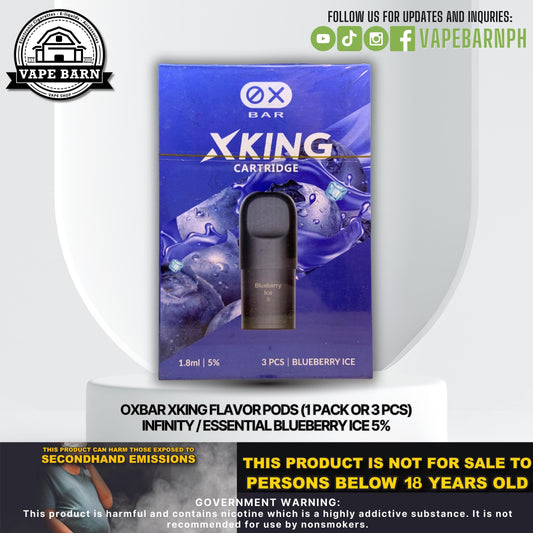 CS: Oxbar Xking Flavor Pods (1 Pack or 3 Pcs) Infinity / Essent