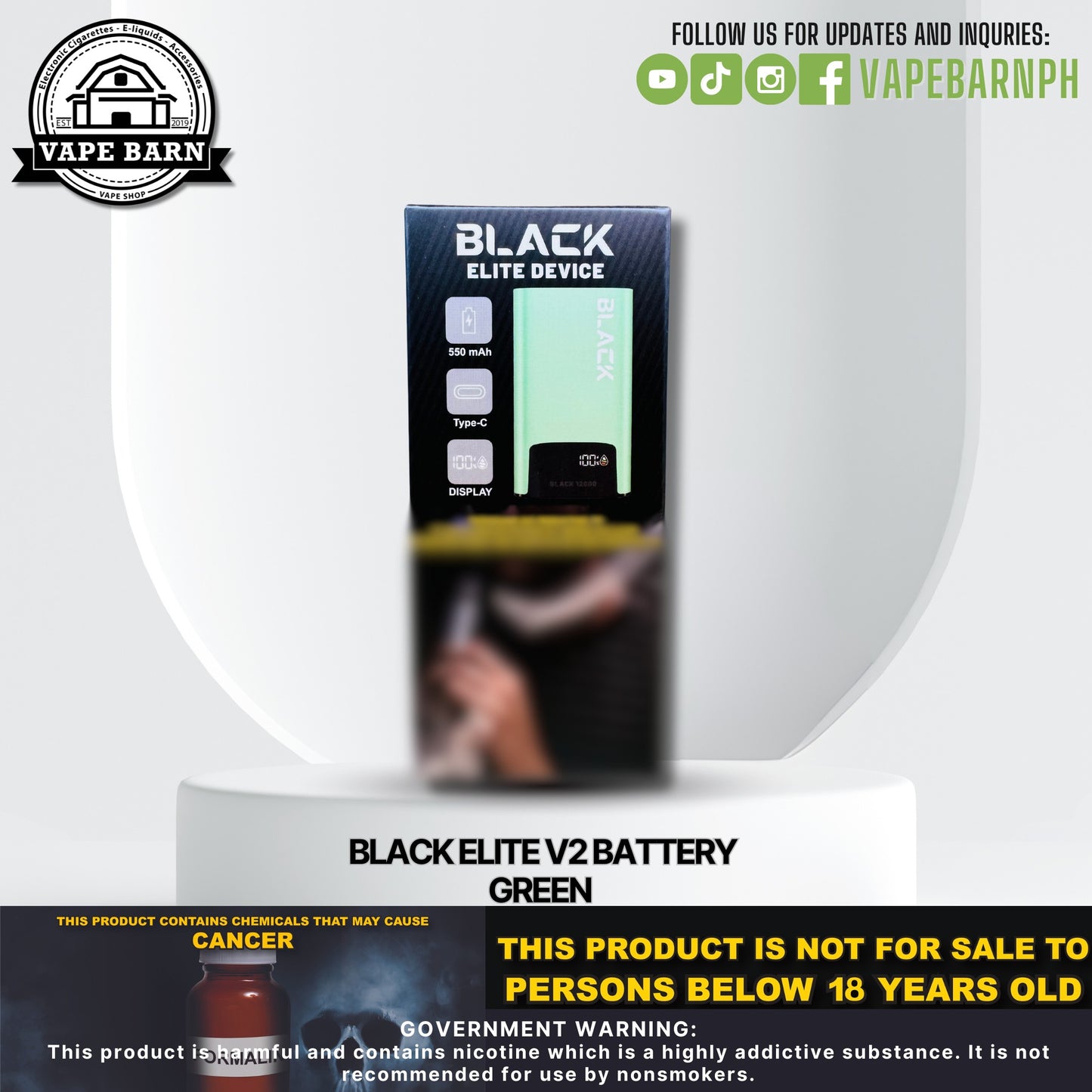 Black Elite V2 Battery