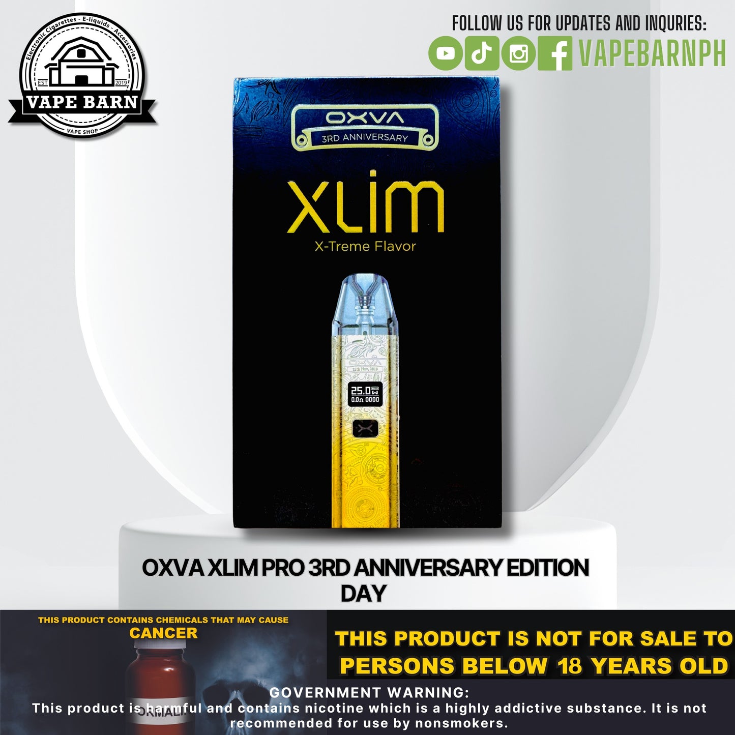 OXVA Xlim Pro 3rd Anniversary Edition