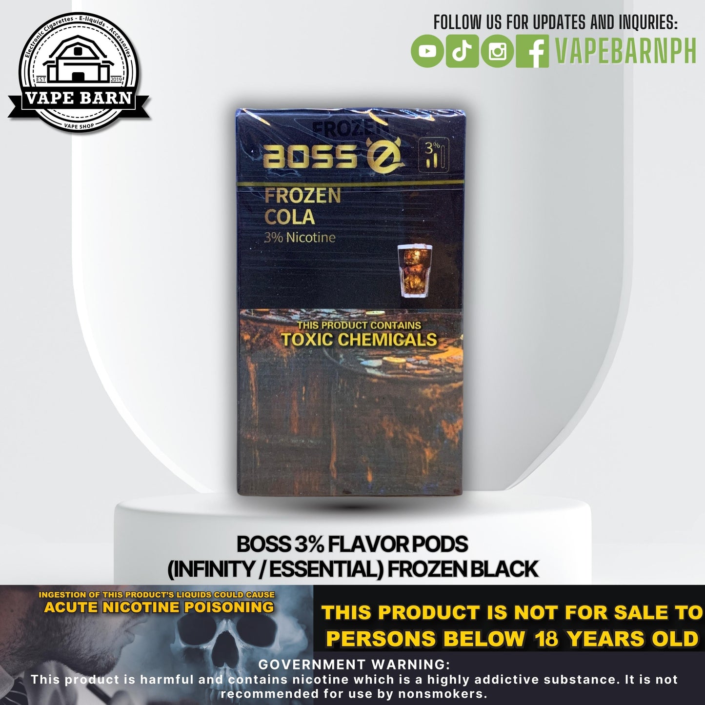 Boss 3% Flavor Pods (Infinity / Essential)