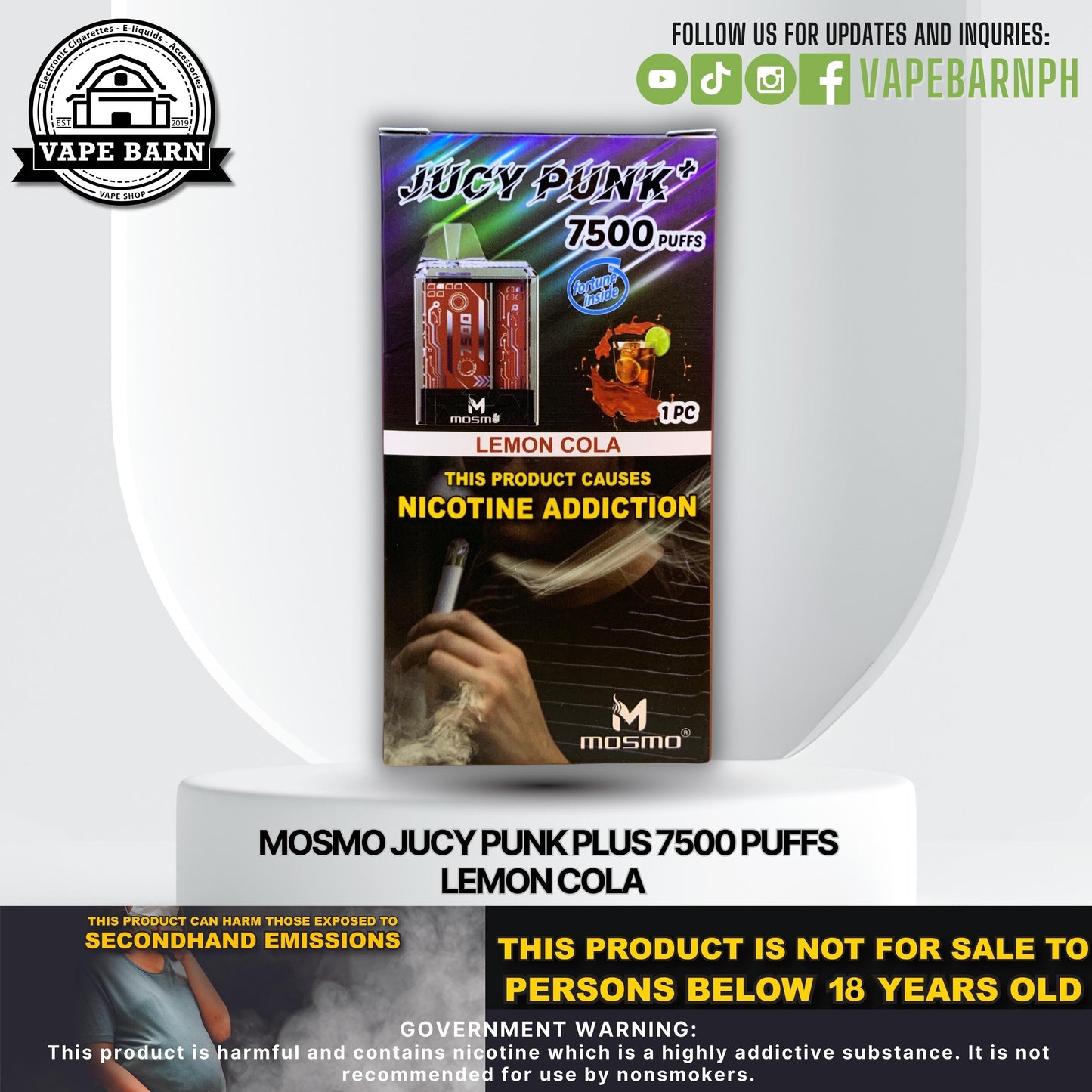 CS: Mosmo Jucy Punk Plus 7500 Puffs