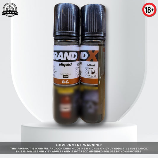 Brand X 60ml 12mg 60:40 Ratio - B.C