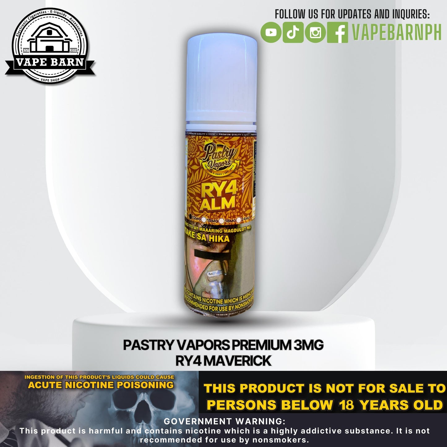 Pastry Vapors Premium 3mg