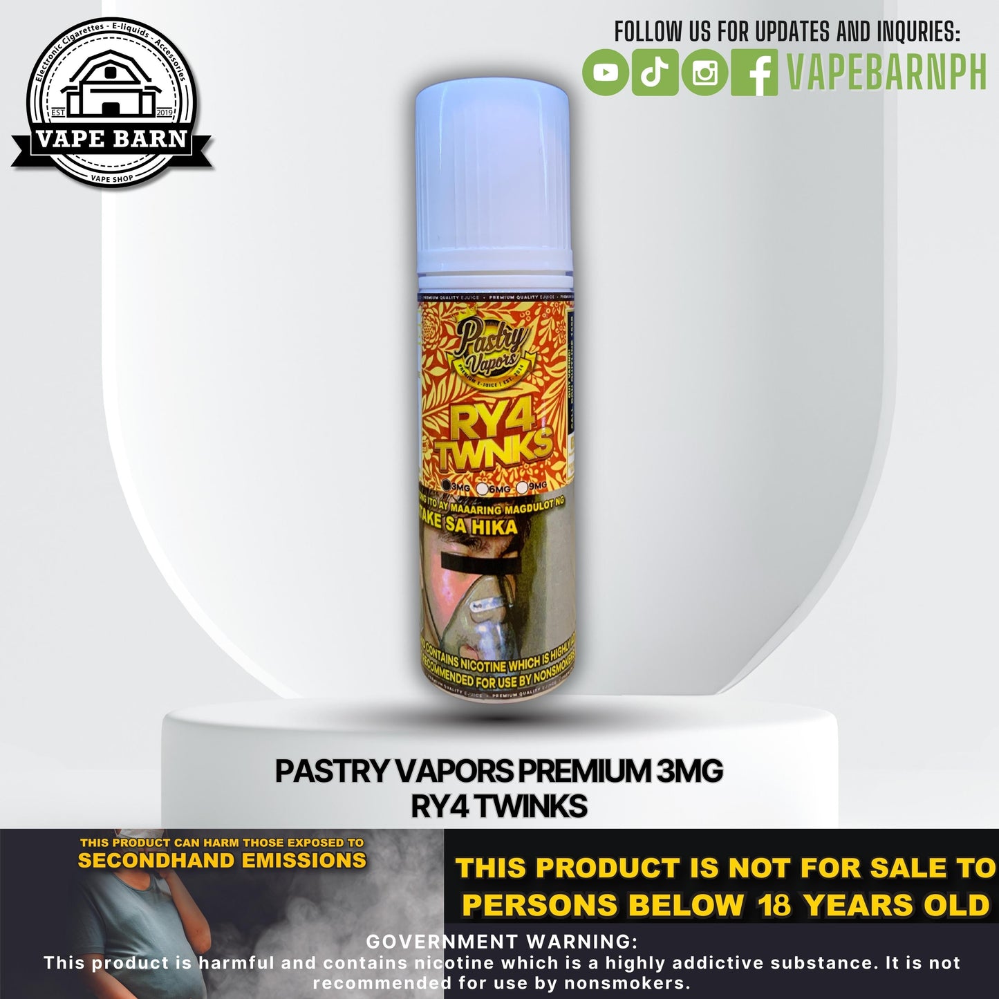 Pastry Vapors Premium 3mg