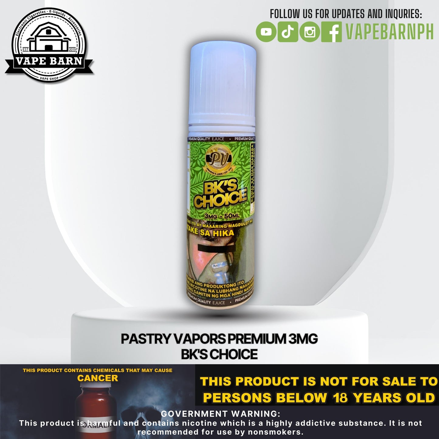 Pastry Vapors Premium 3mg