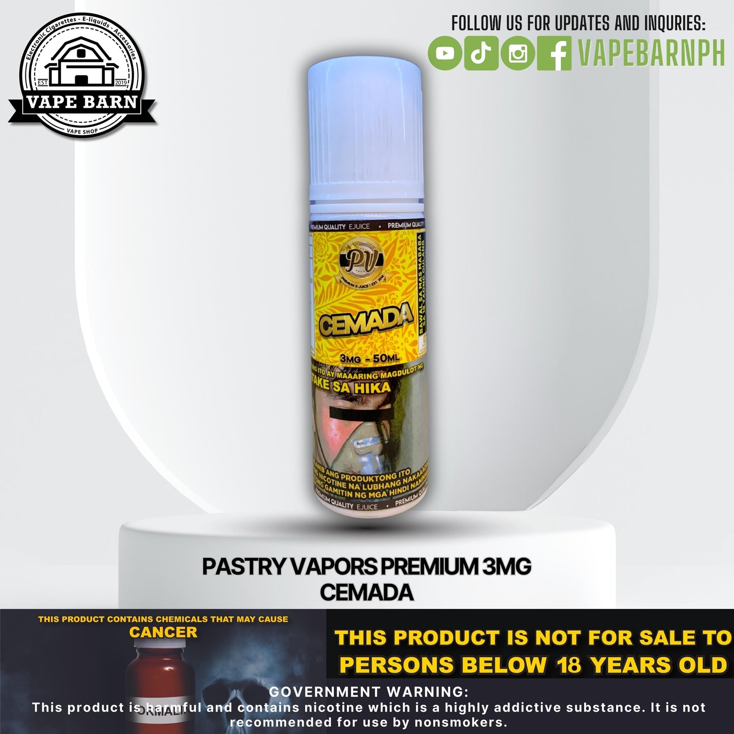 Pastry Vapors Premium 3mg