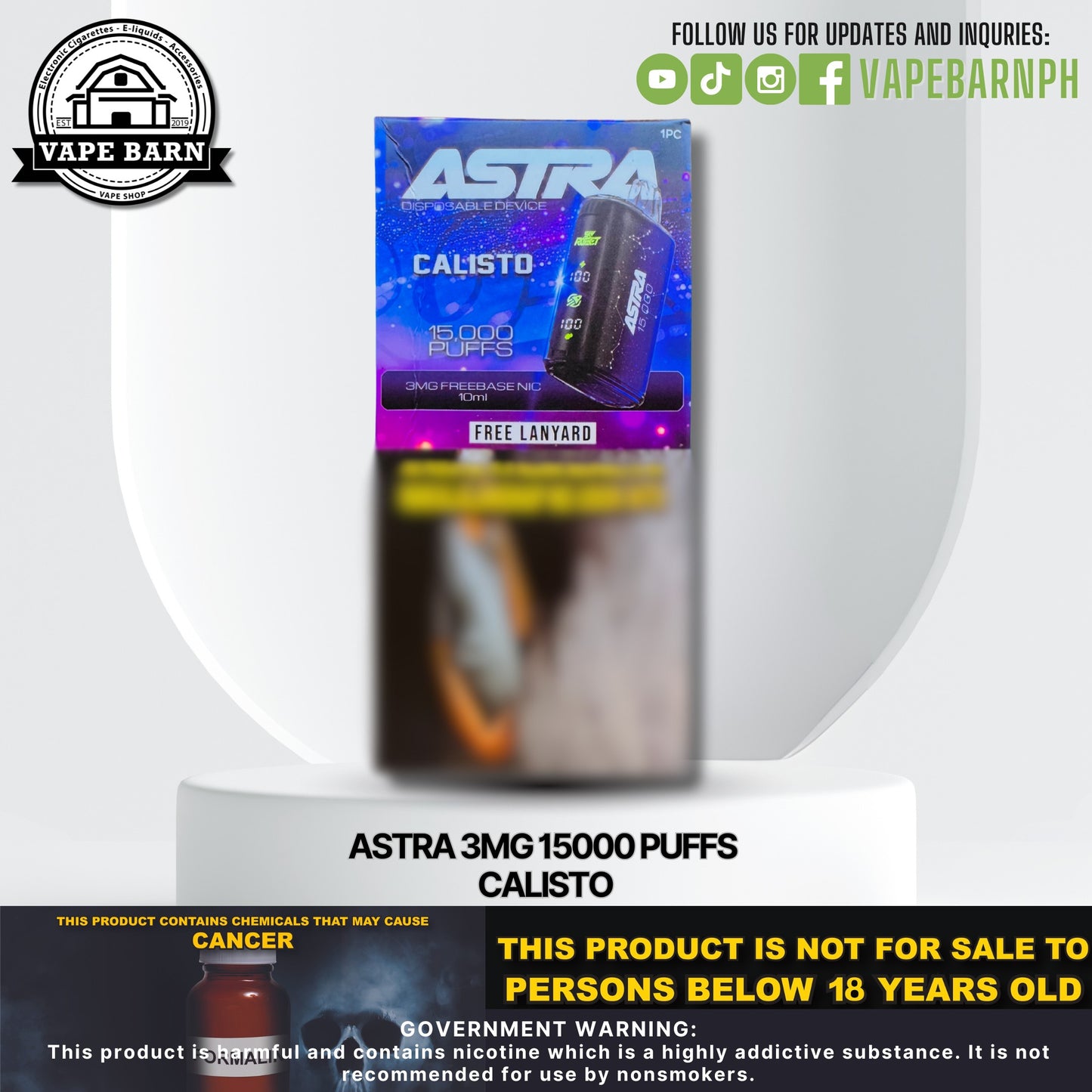 Astra 3mg 15000 Puffs