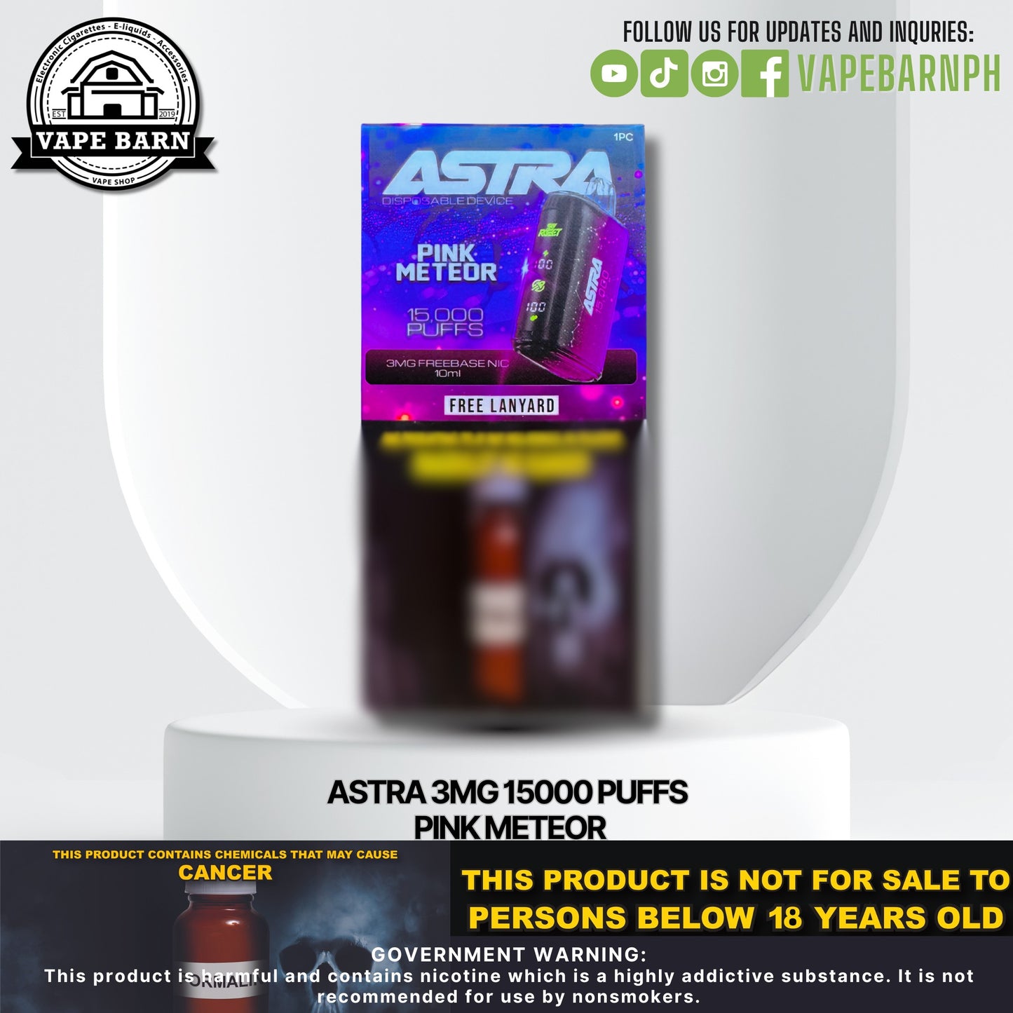 Astra 3mg 15000 Puffs