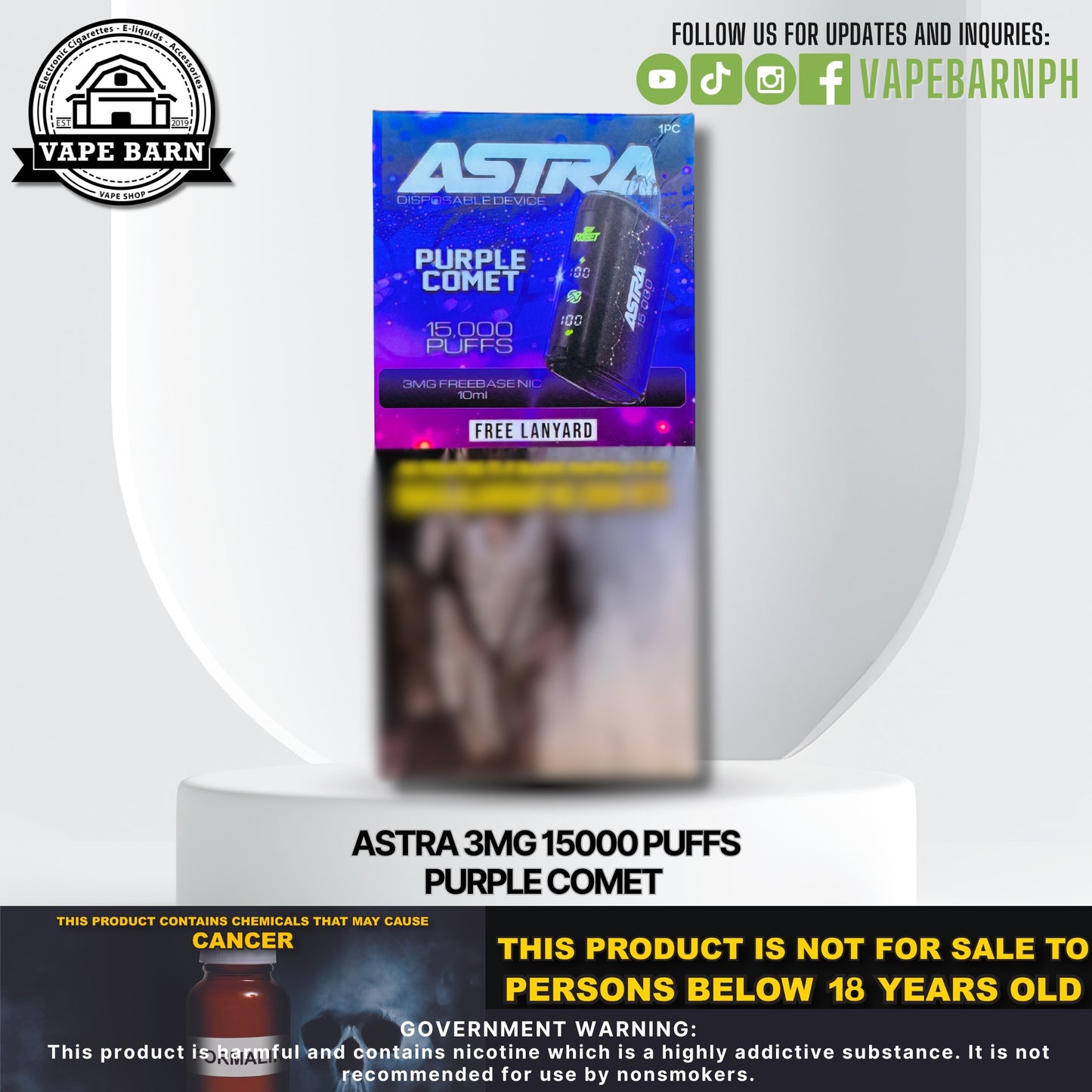 Astra 3mg 15000 Puffs