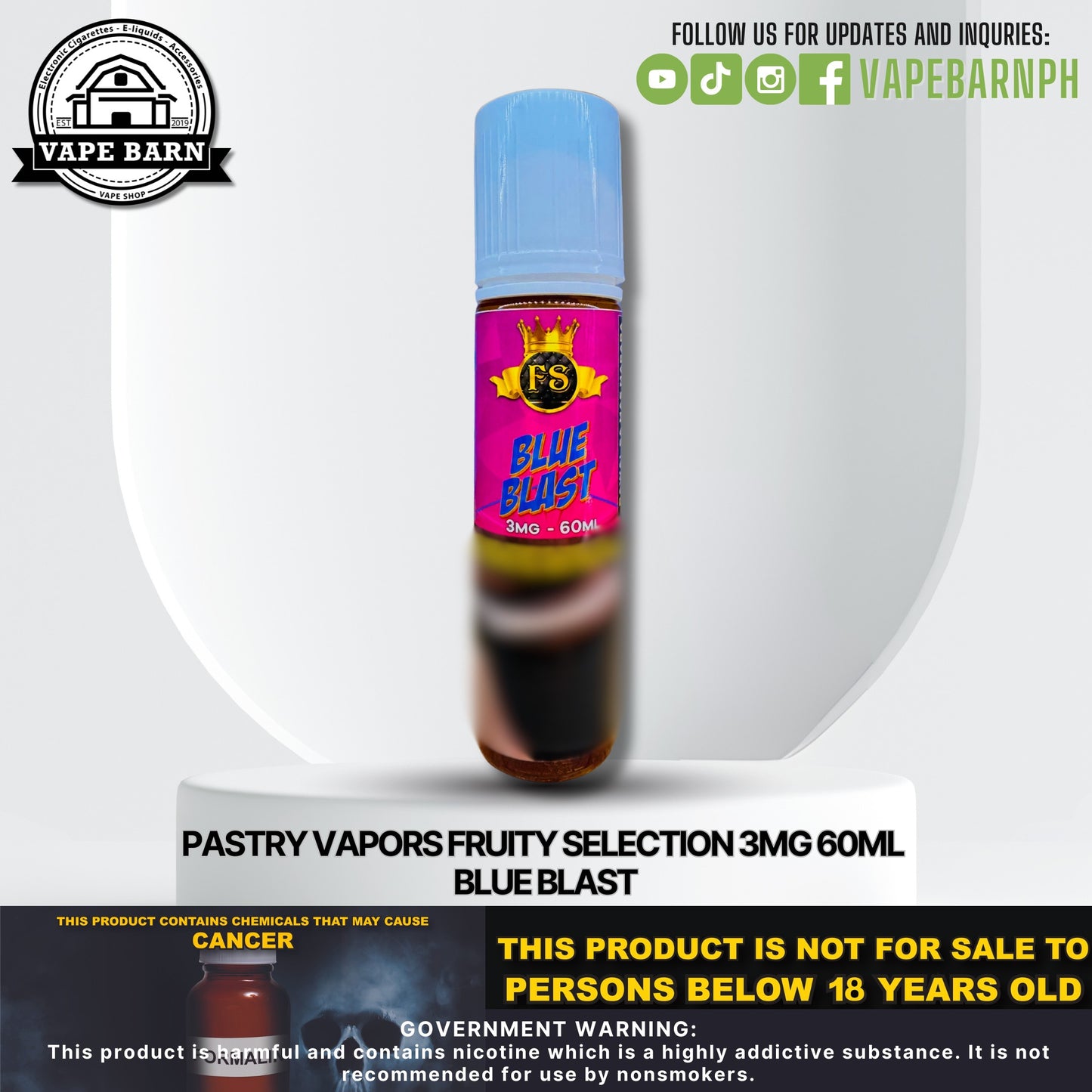 Pastry Vapors Fruity Selection 3mg 60ml