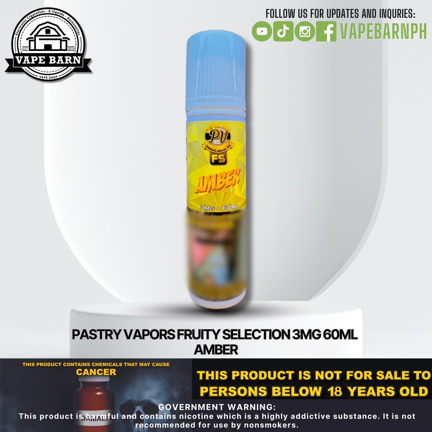 Pastry Vapors Fruity Selection 3mg 60ml