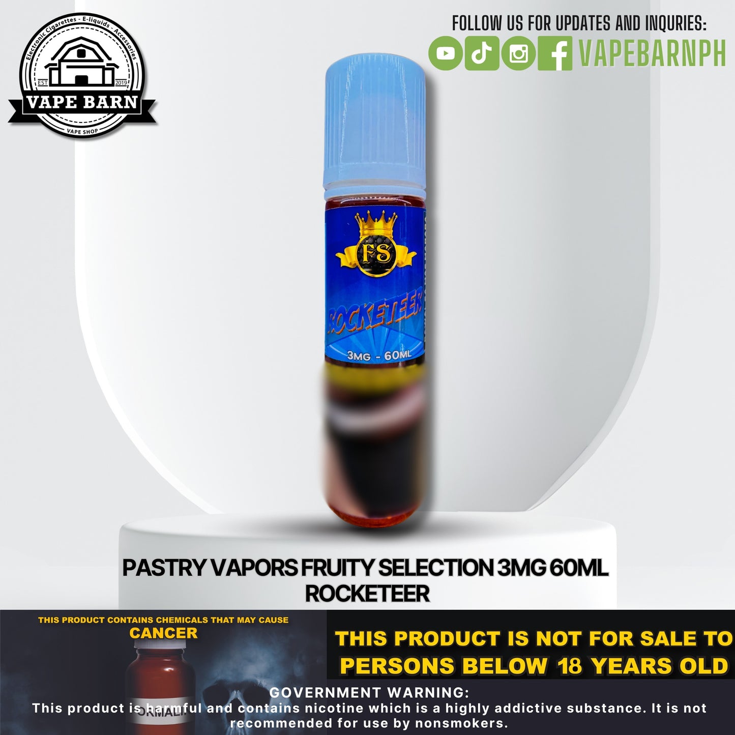 Pastry Vapors Fruity Selection 3mg 60ml