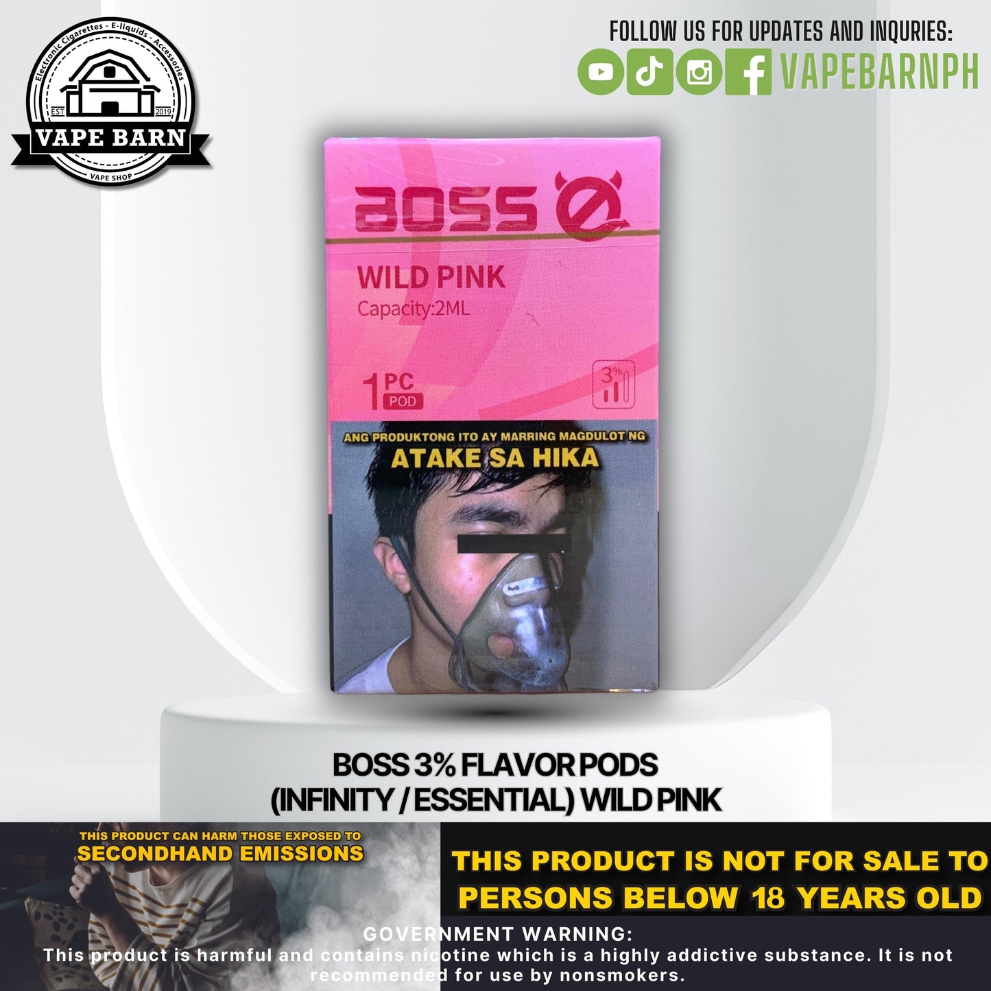 Boss 3% Flavor Pods (Infinity / Essential)