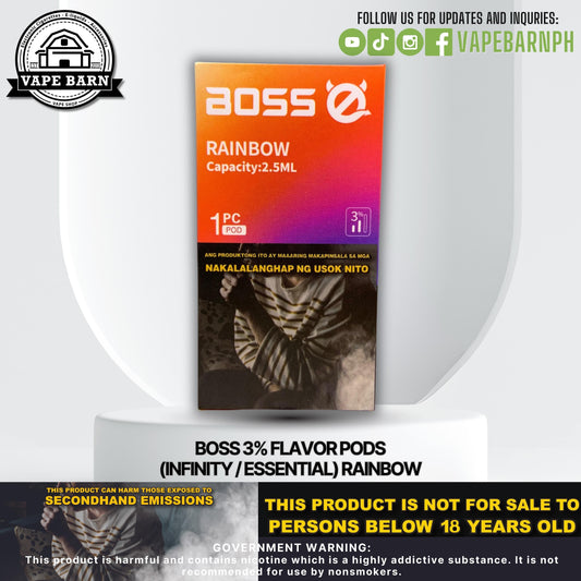 Boss 3% Flavor Pods (Infinity / Essential)