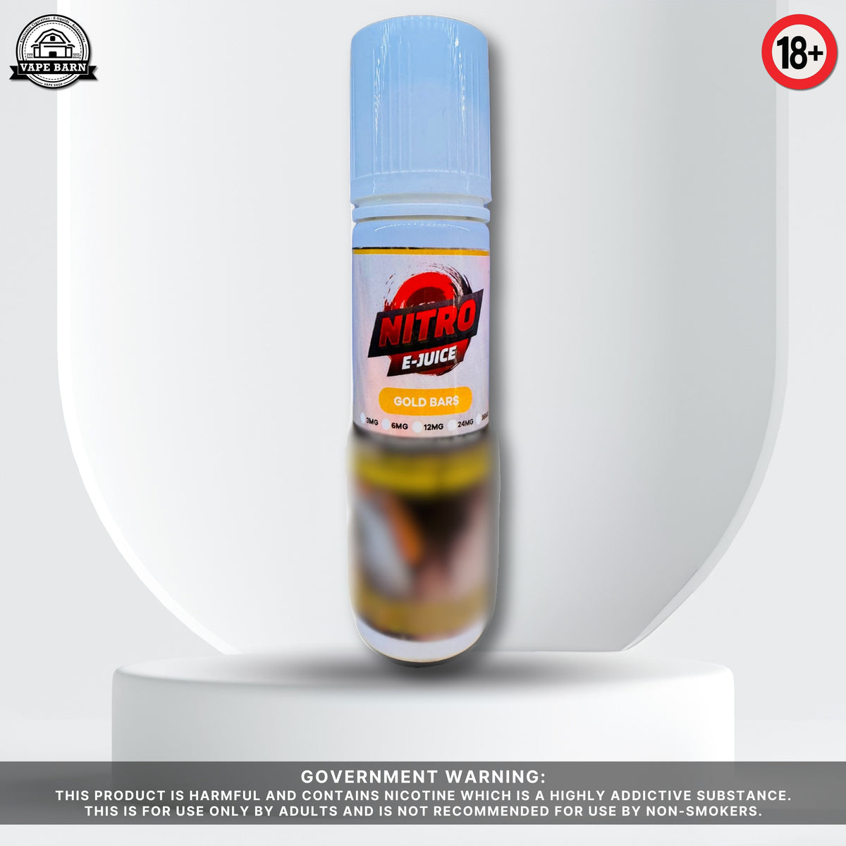 Nitro 3mg 60ml - Gold Bars