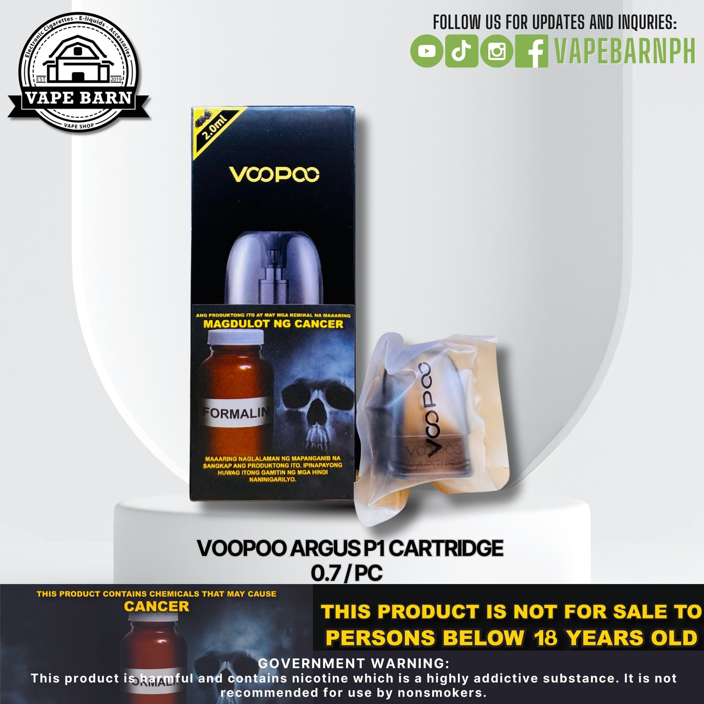 Voopoo Argus P1 Cartridge 0.7 / pc