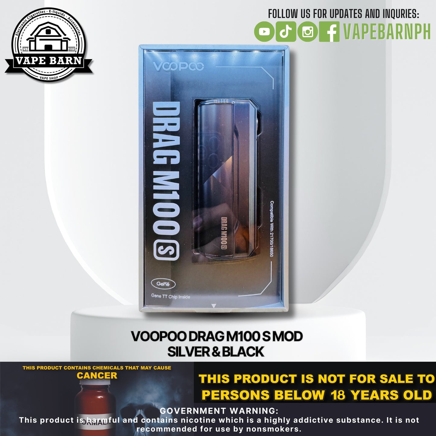 Voopoo Drag M100 S Mod