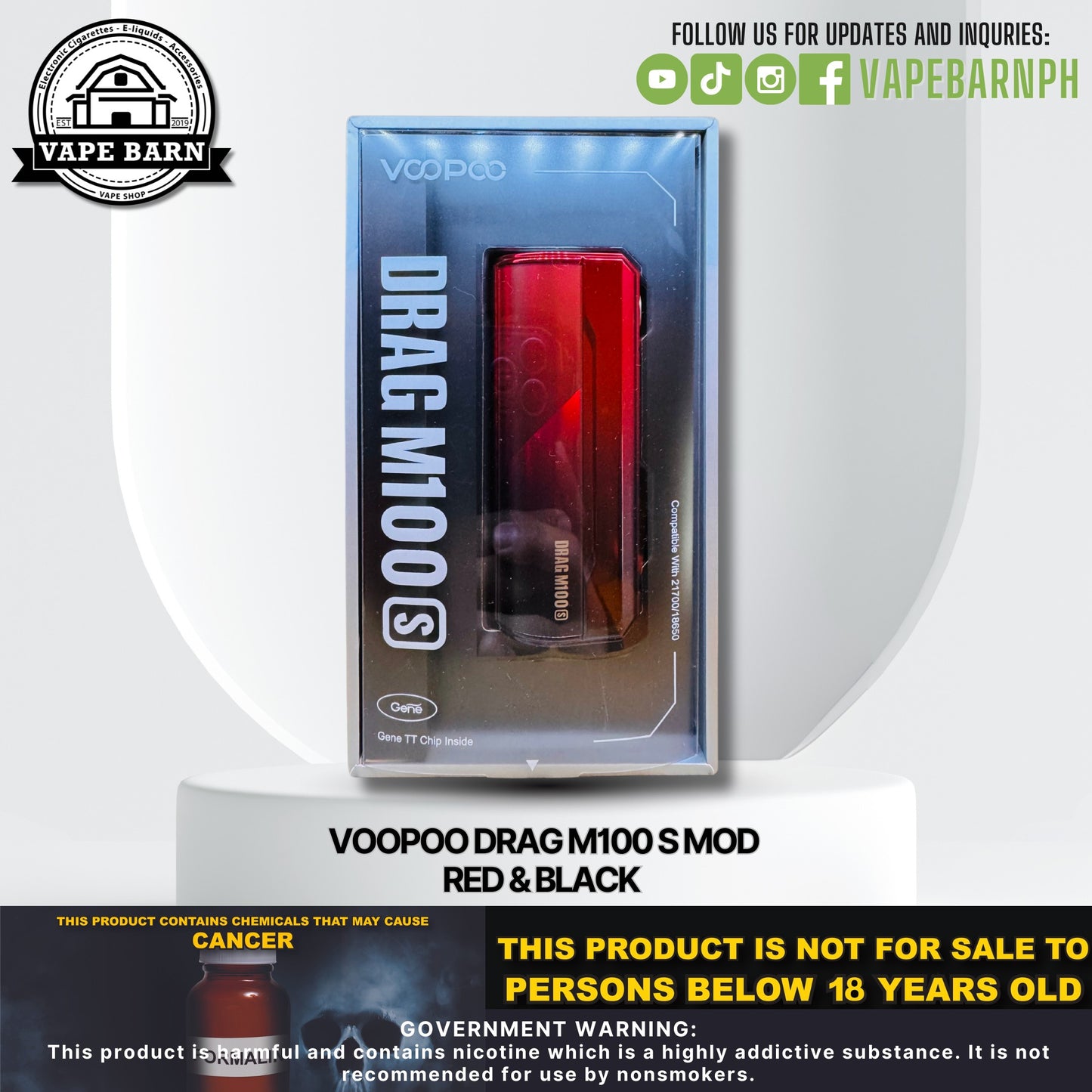 Voopoo Drag M100 S Mod