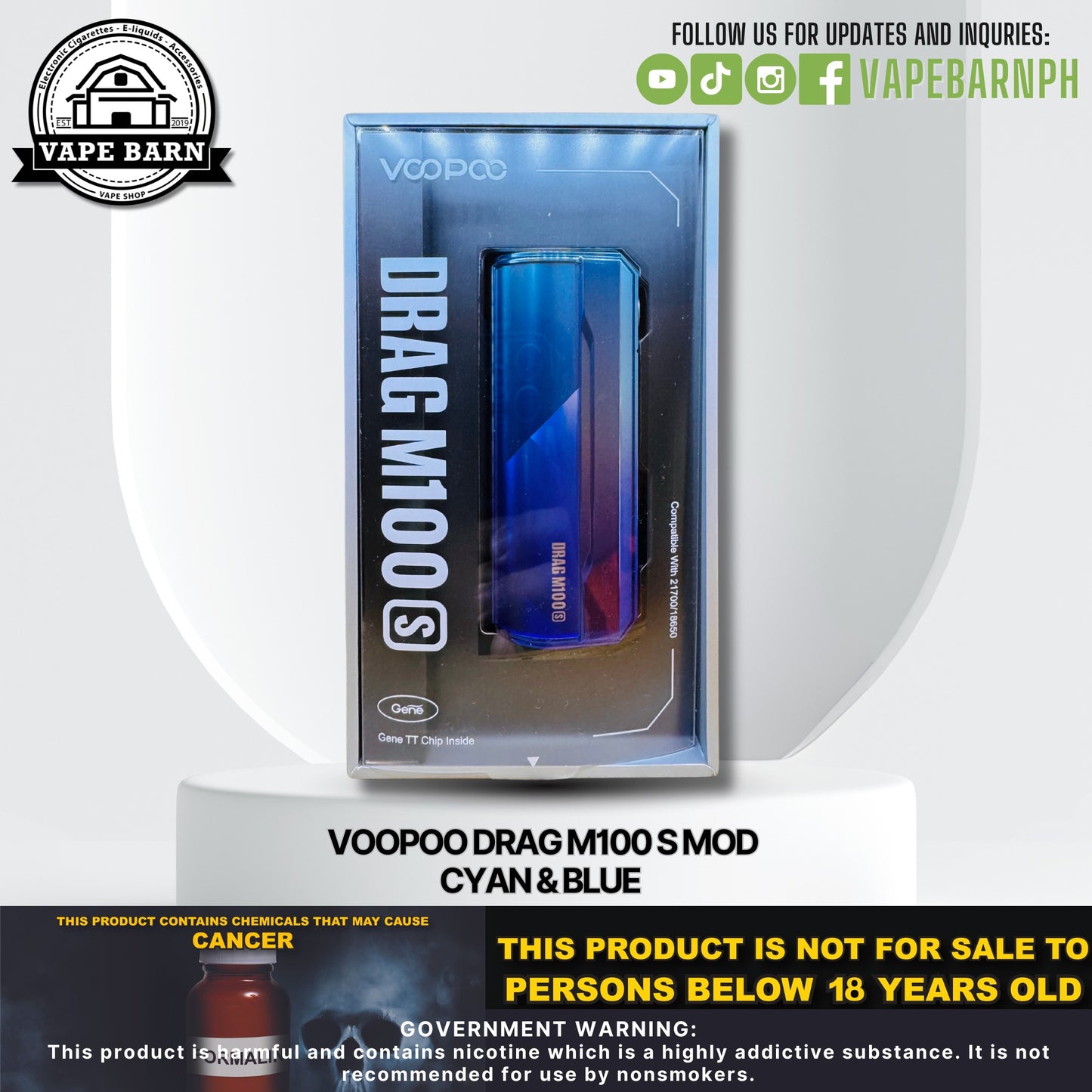 Voopoo Drag M100 S Mod