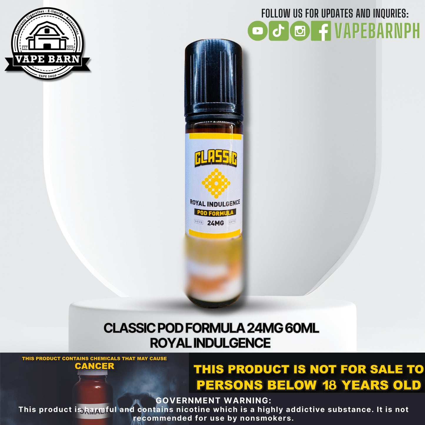 Classic Pod Formula 24mg 60ml