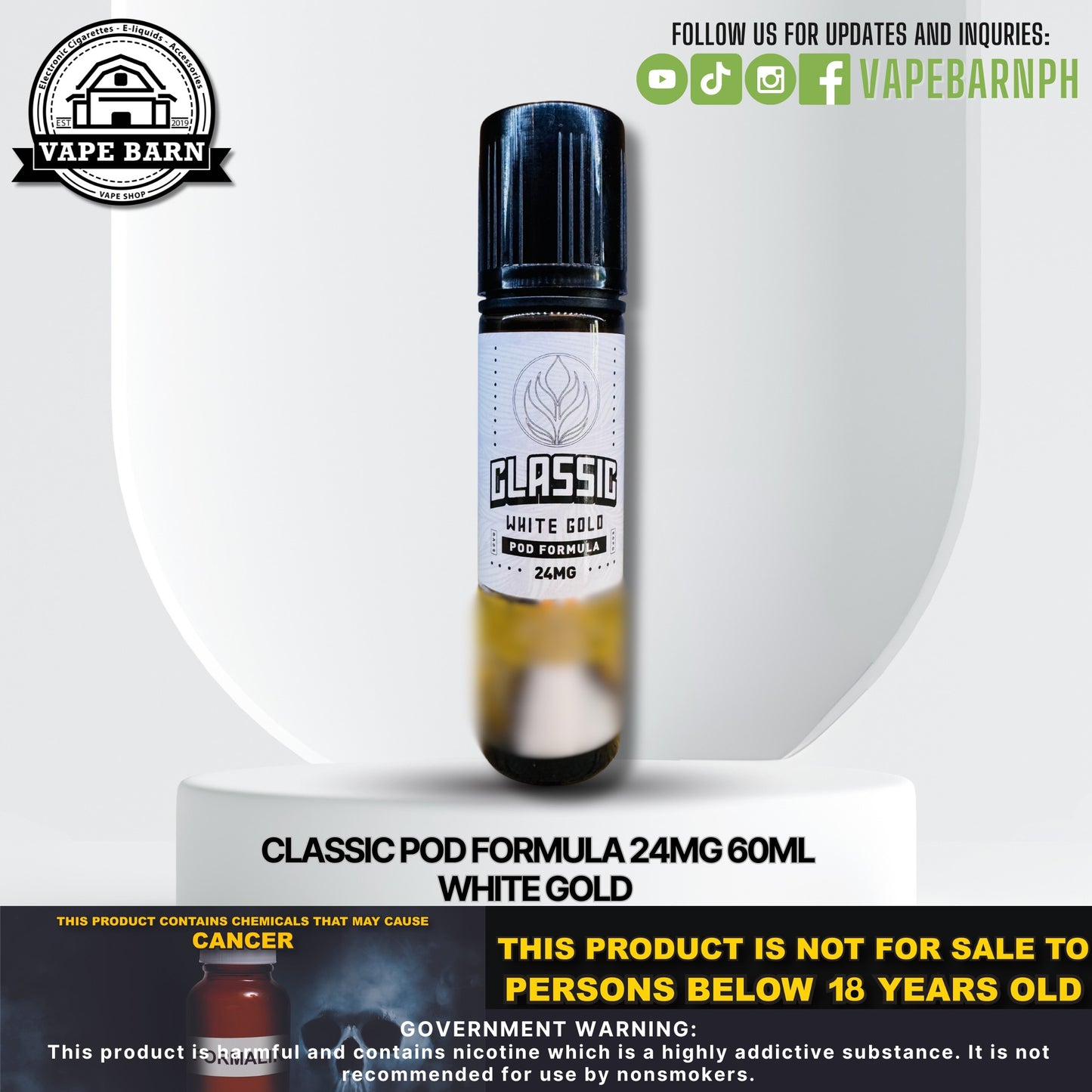 Classic Pod Formula 24mg 60ml