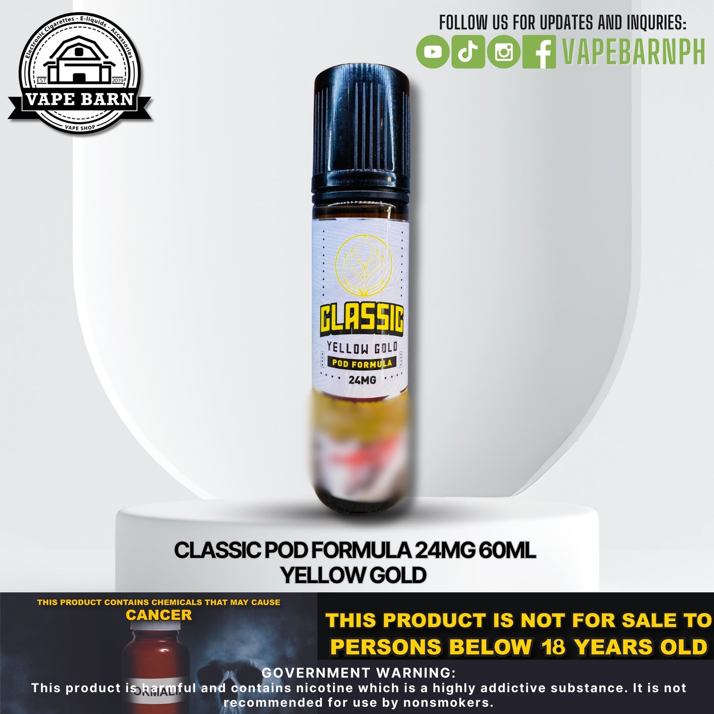 Classic Pod Formula 24mg 60ml