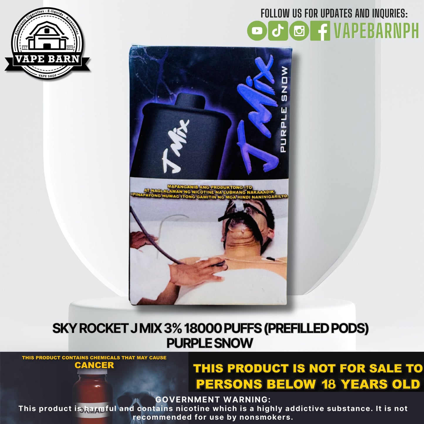 Sky Rocket J Mix 3% 18000 Puffs (Prefilled Pods)