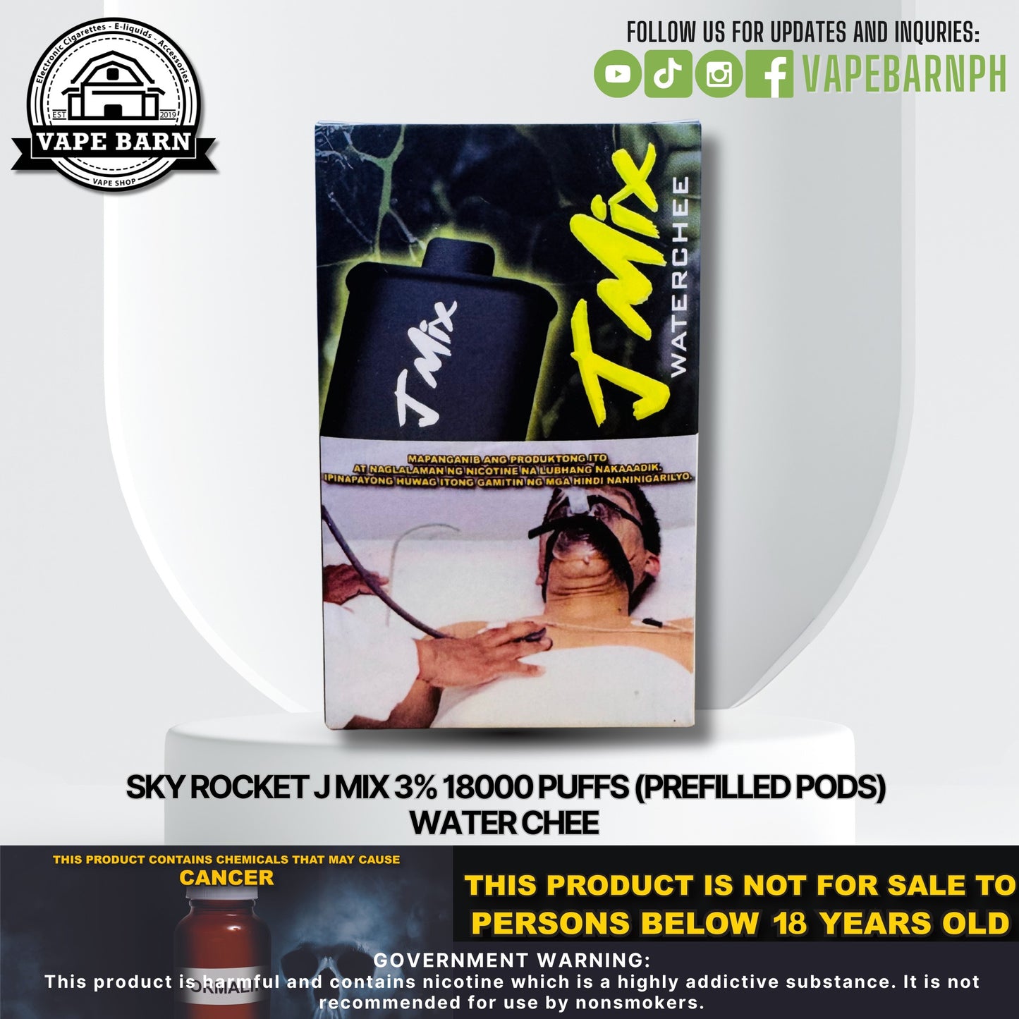 Sky Rocket J Mix 3% 18000 Puffs (Prefilled Pods)
