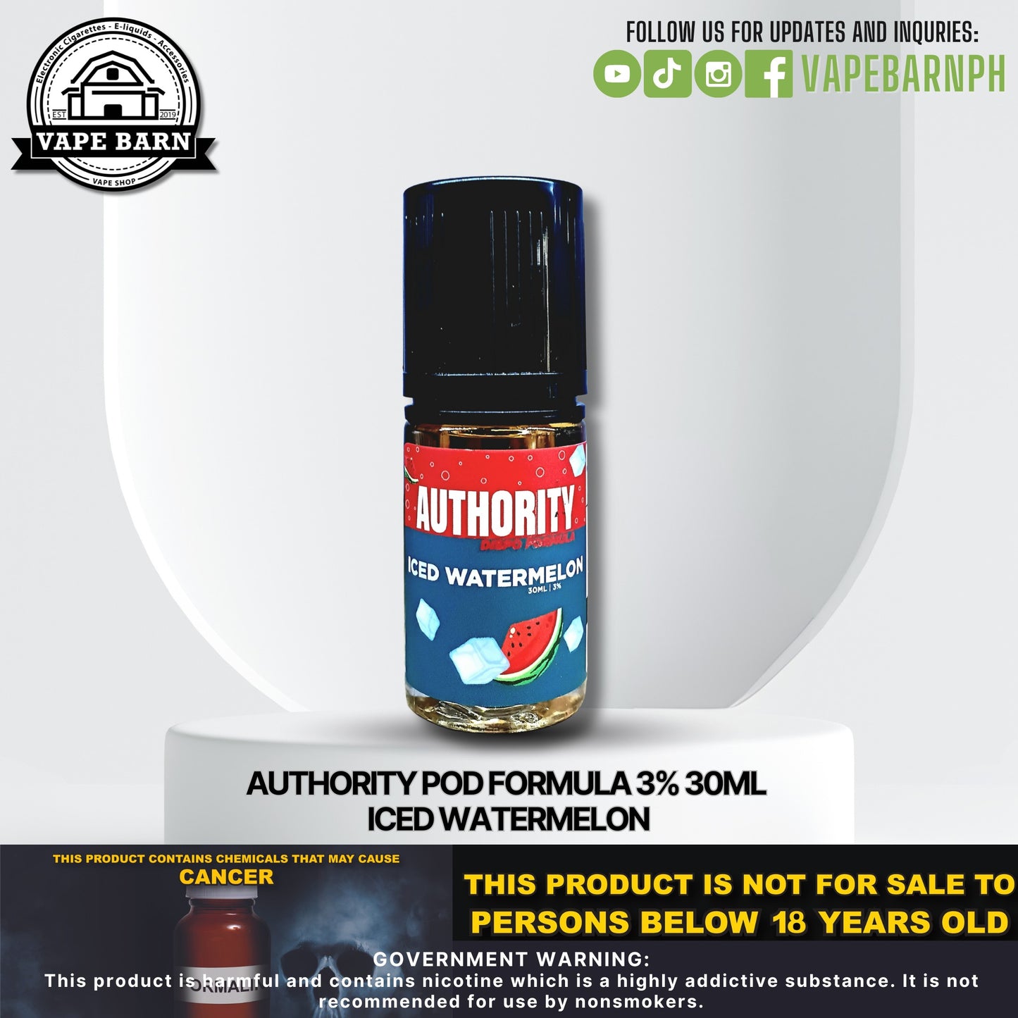 Demon Vape Authority Pod Formula 3% 30ml