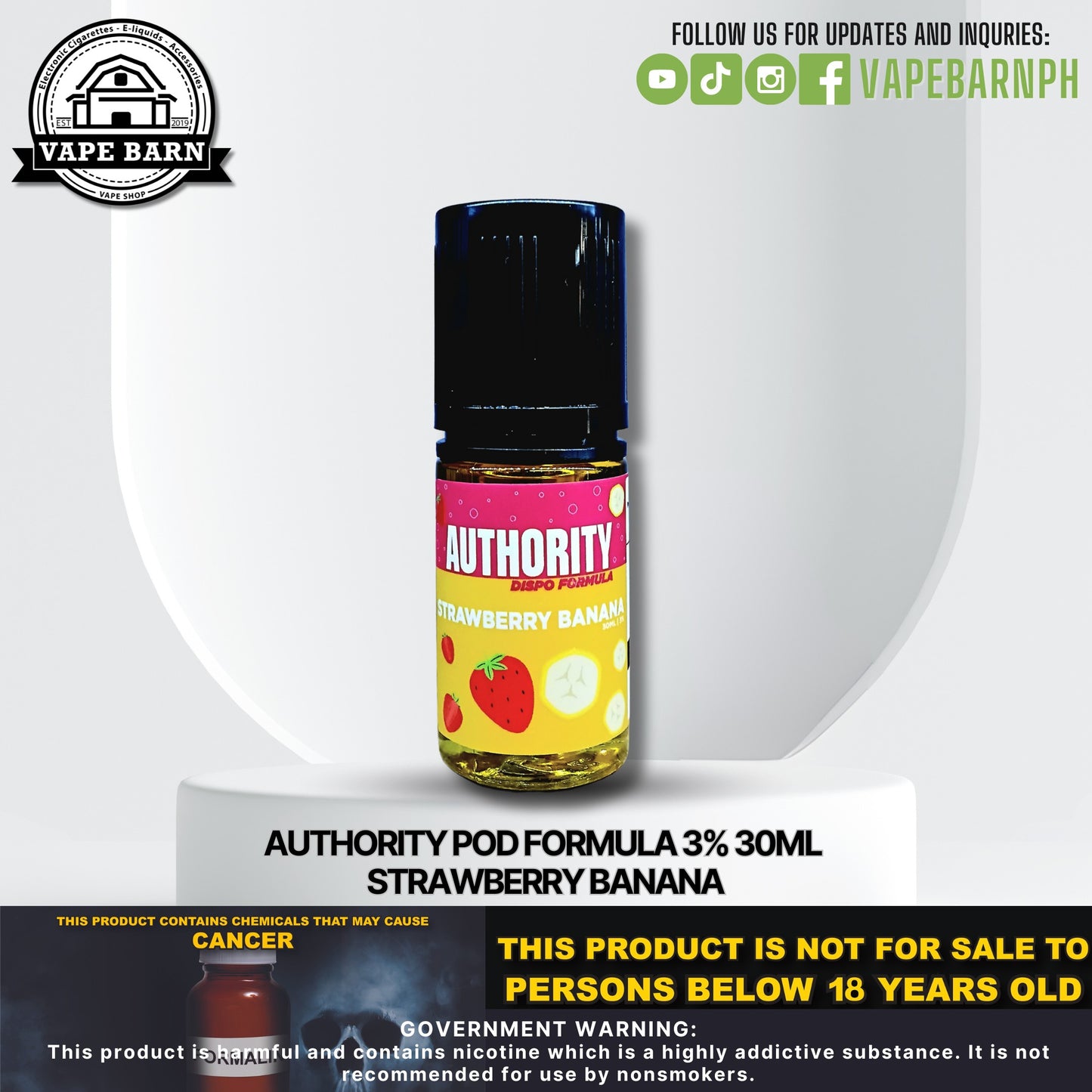 Demon Vape Authority Pod Formula 3% 30ml