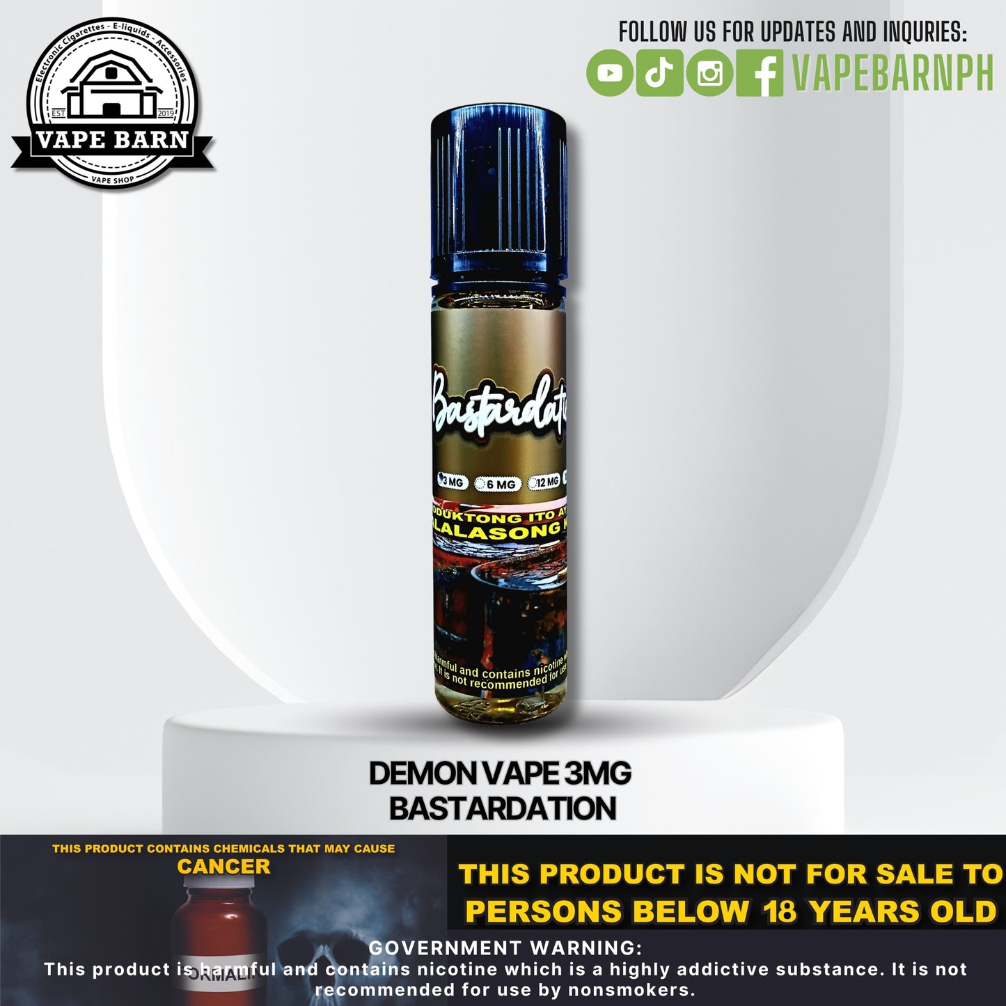 Demon Vape 3mg 60ml