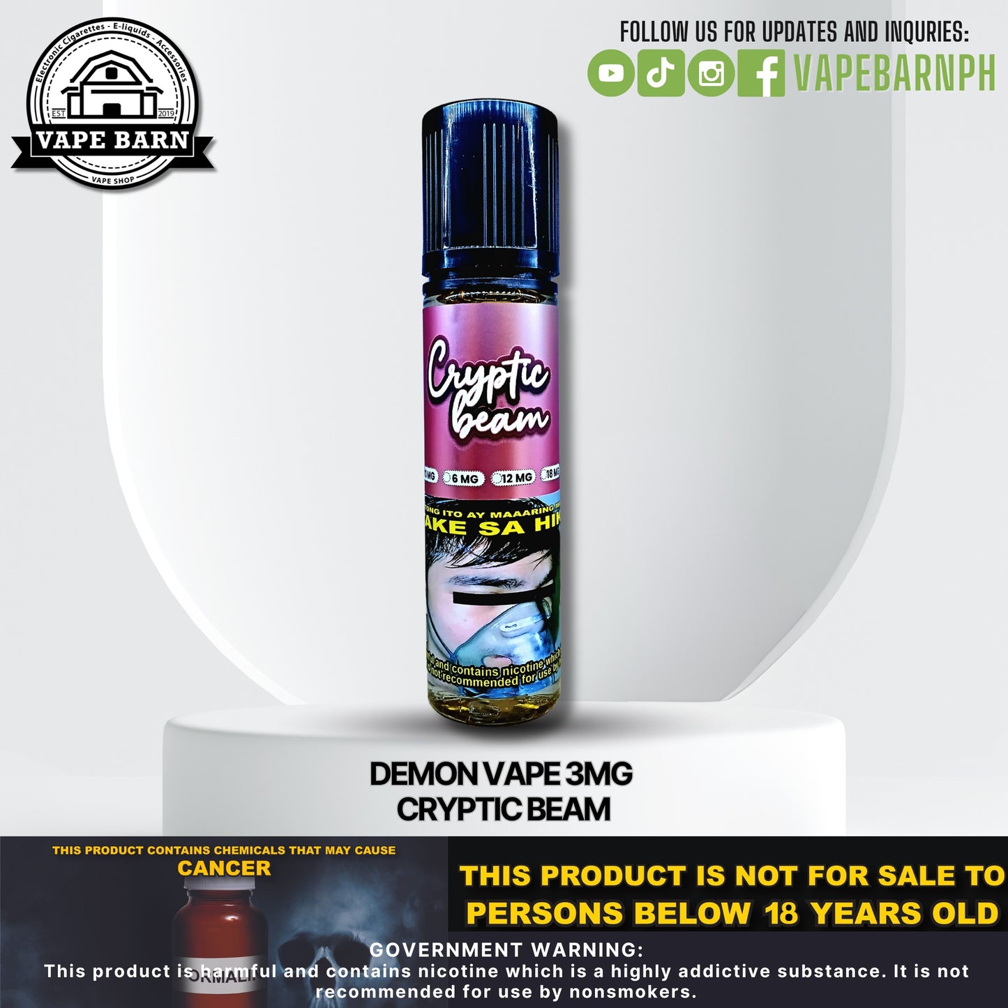 Demon Vape 3mg 60ml