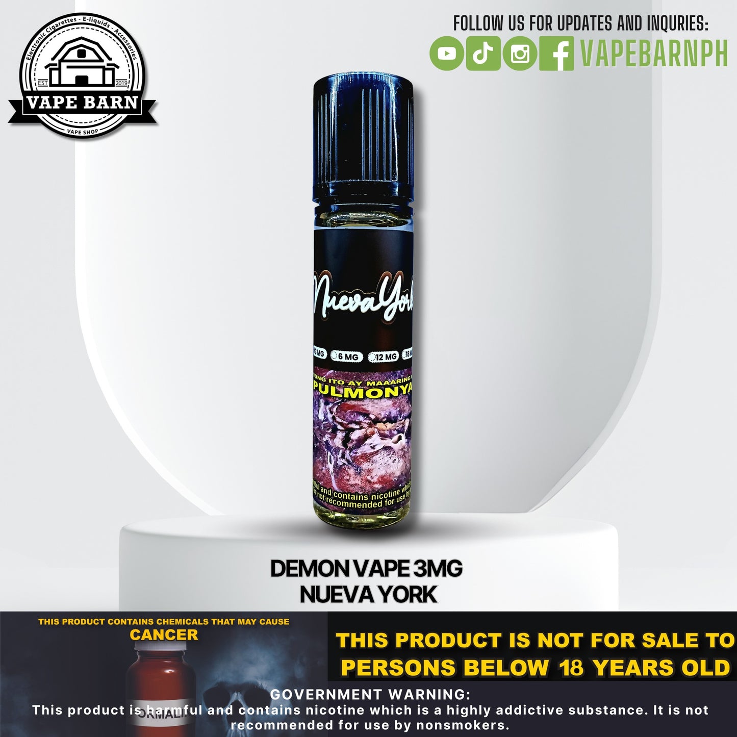 Demon Vape 3mg 60ml
