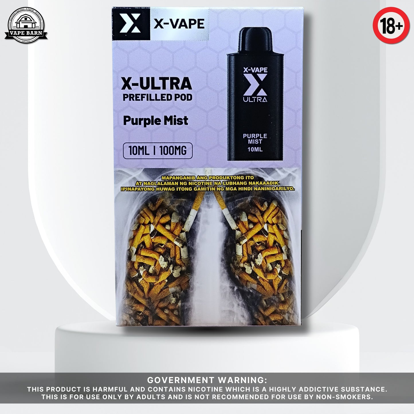 X-VAPE X-ULTRA (Prefilled Pod) 1%