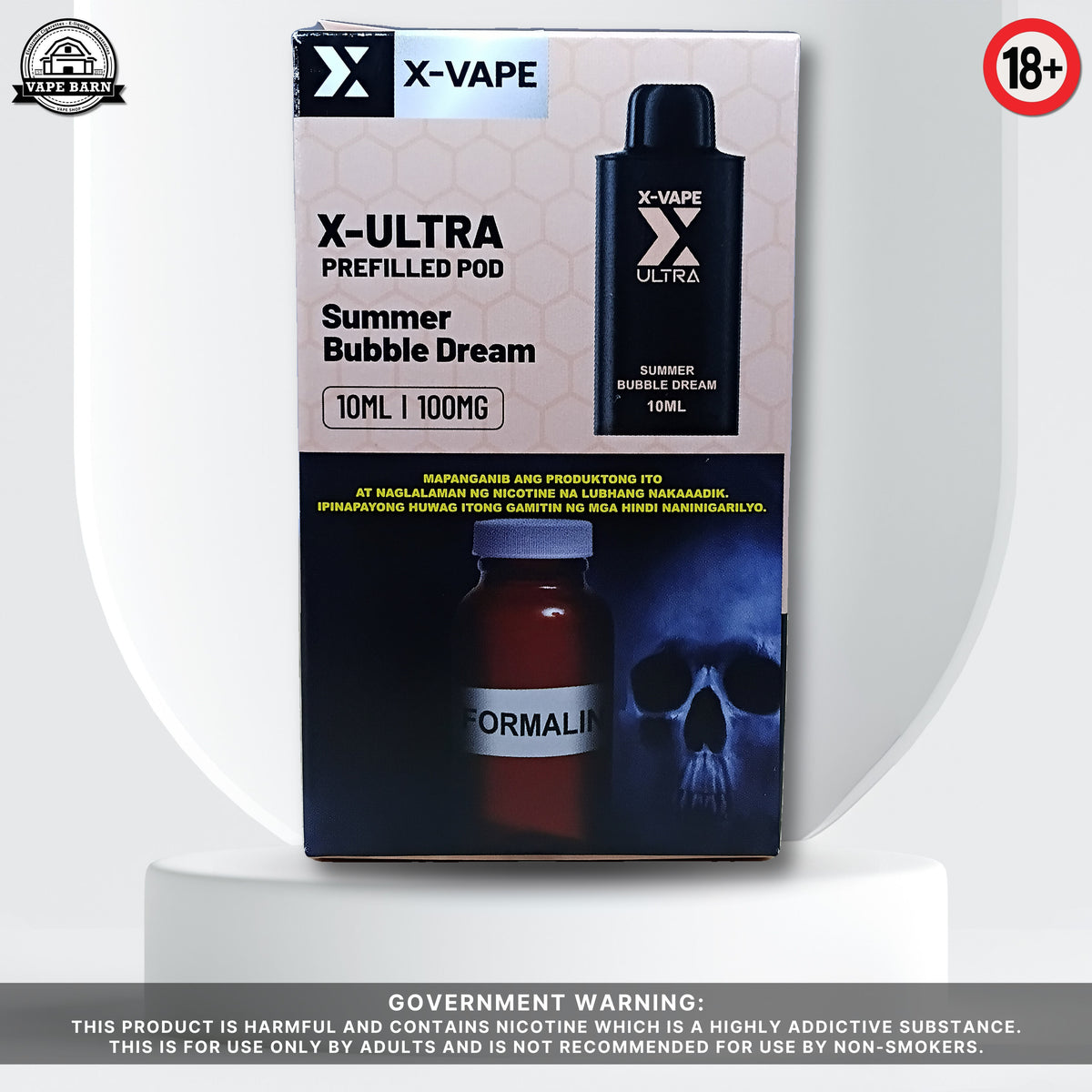 X-VAPE X-ULTRA (Prefilled Pod) 1% - Summer Bubble Dream (Watermelon Bubblegum)