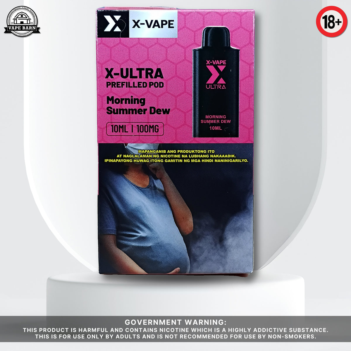 X-VAPE X-ULTRA (Prefilled Pod) 1% - Morning Summer Dew (Strawberry Watermelon)