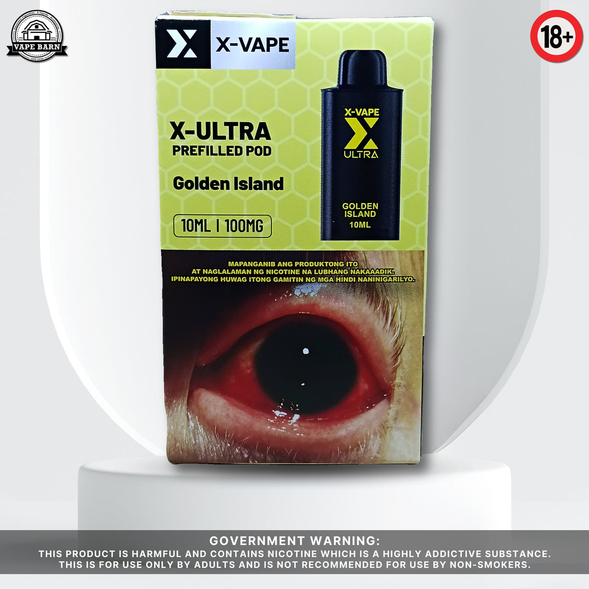 X-VAPE X-ULTRA (Prefilled Pod) 1% - Golden Island (Mango)